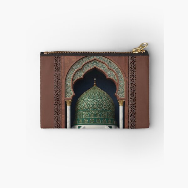 Item preview, Emerald Islamic Arch & Golden Geometric Dome Art (V.2) designed and sold by D-Islamic.