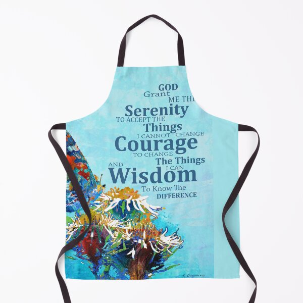 Item preview, Serenity Prayer Butterfly Garden Inspirational Healing Spiritual Art designed and sold by Sharon Cummings Art.