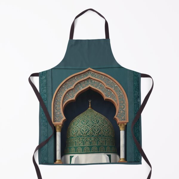 Item preview, Emerald Islamic Arch & Golden Geometric Dome Art (V.3) designed and sold by D-Islamic.