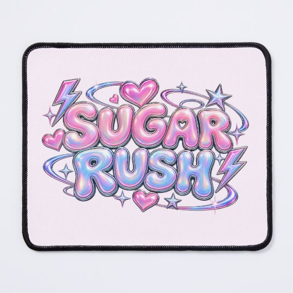 Item preview, Sugar Rush Pearlescent Chrome Bubble Text designed and sold by Inkworksbyshery.