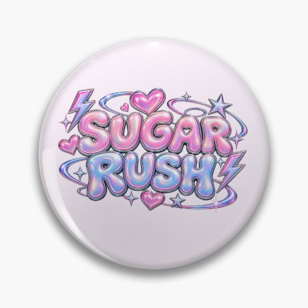 Item preview, Sugar Rush Pearlescent Chrome Bubble Text designed and sold by Inkworksbyshery.