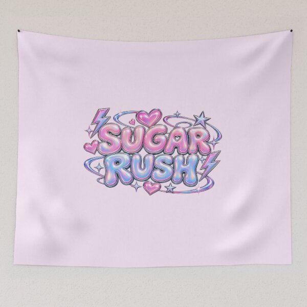 Item preview, Sugar Rush Pearlescent Chrome Bubble Text designed and sold by Inkworksbyshery.