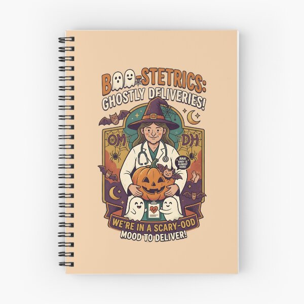 Item preview, Ghostly delieveries - Halloween for pregnant women and nurse-midwives designed and sold by ParadoxParadox.