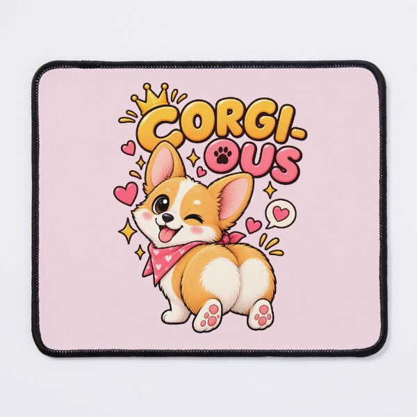 Item preview, Corgi-ous – Cute Funny Corgi Dog Pun designed and sold by FloreDreamStudio.