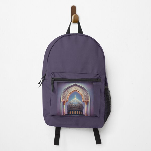 Item preview, Celestial Midnight Mosque: Golden Dome & Marble Arch Art (V.3) designed and sold by D-Islamic.