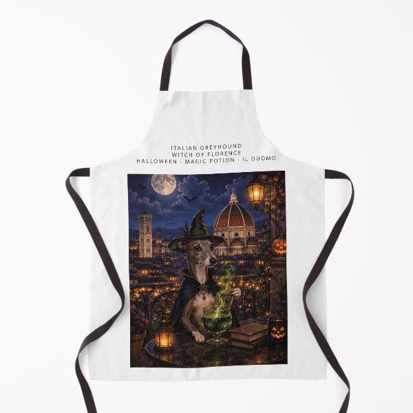 Item preview, Italian Greyhound of a witch drinking a potion in Florence designed and sold by Nomad-Paws.