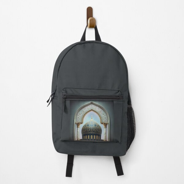 Item preview, Celestial Midnight Mosque: Golden Dome & Marble Arch Art (V.4) designed and sold by D-Islamic.