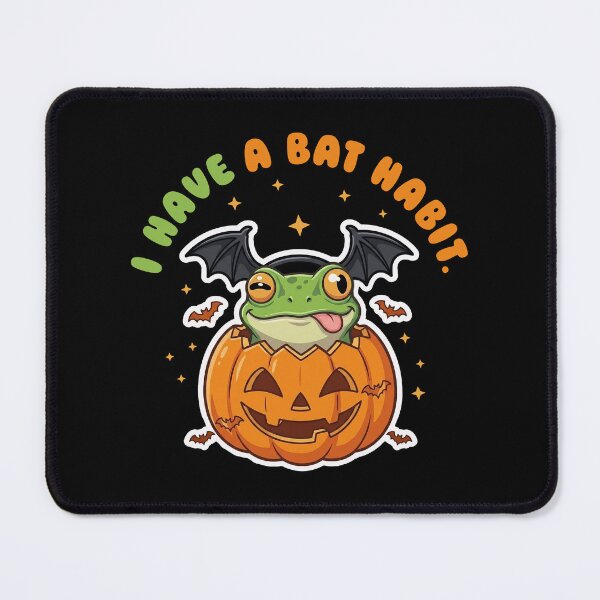 Item preview, I Have A Bat Habit Funny Halloween Frog In Pumpkin designed and sold by LinaValearte.