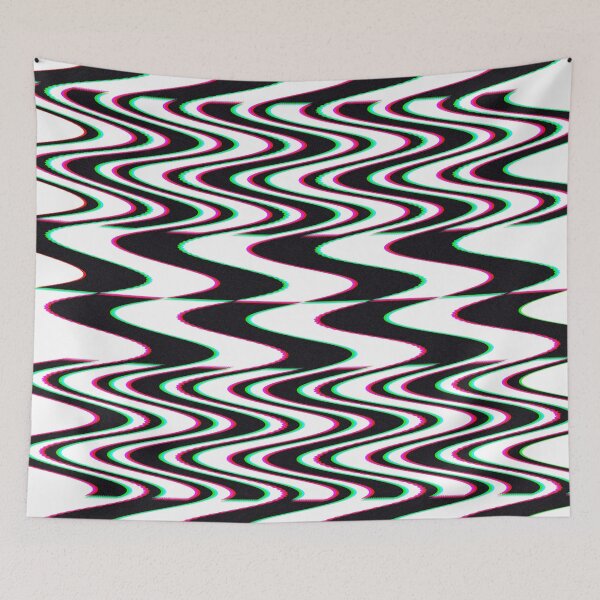 Item preview, Static Glitch Ripple Pattern designed and sold by OddBloomPNG.