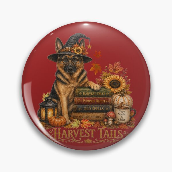 Item preview, German Shepherd Doh Fall Witch Harvest Tails Autumn designed and sold by Cute & Sassy Custom Gifting Boutiques.