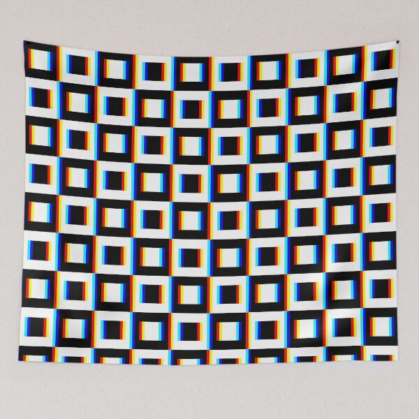 Item preview, Black & White Glitch Checkerboard designed and sold by OddBloomPNG.