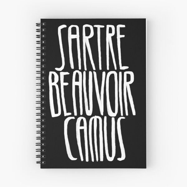 Item preview, French writers, Sartre, de Beauvoir, Camus designed and sold by badlydrawnbabe.