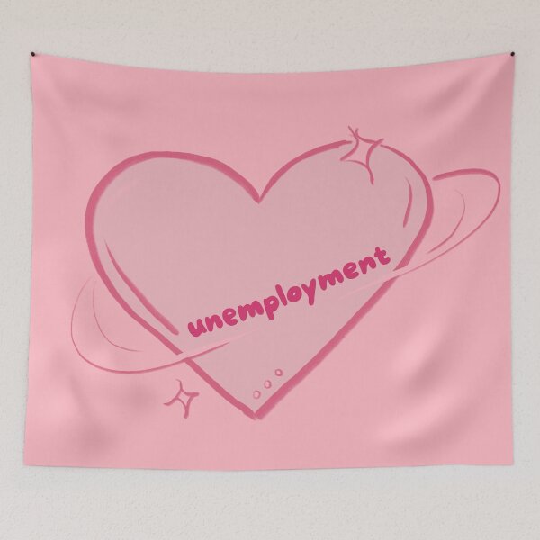 Item preview, unemployment heart designed and sold by caramelrts.