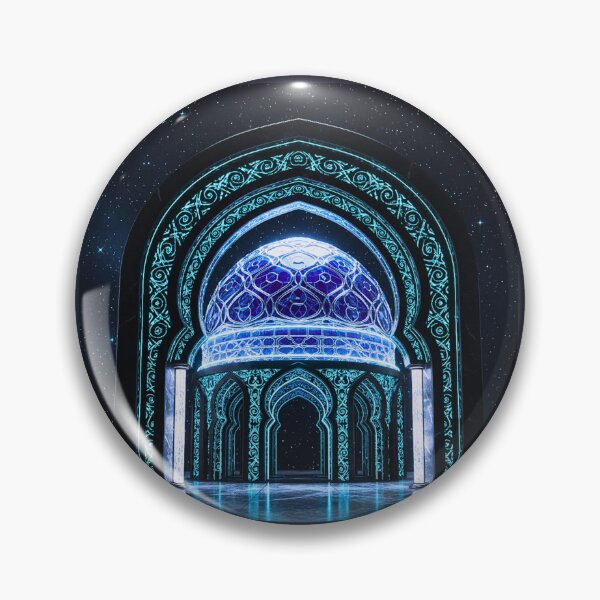 Item preview, Celestial Blue Islamic Dome with Glowing Archway designed and sold by D-Islamic.