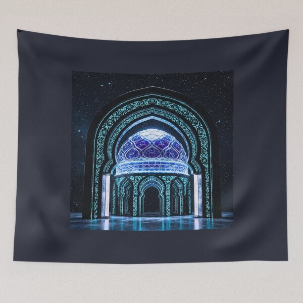 Item preview, Celestial Blue Islamic Dome with Glowing Archway designed and sold by D-Islamic.