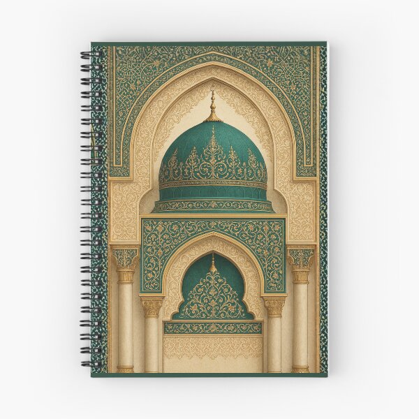 Item preview, Emerald & Gold Islamic Architecture: Elegant Moroccan Dome Illustration (V.1) designed and sold by D-Islamic.