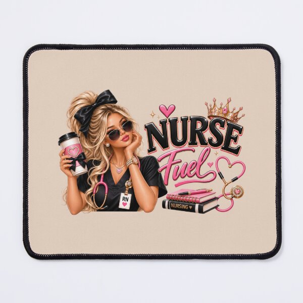 Item preview, Luxury Glam Nurse – Pink Black Bling RN Life designed and sold by HO•Designs.
