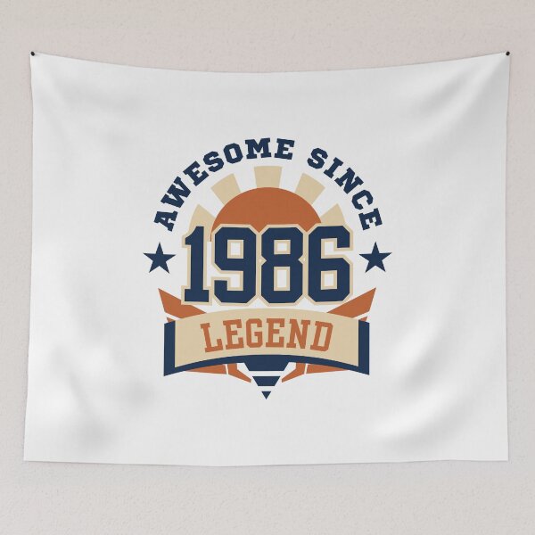 Item preview, Awesome Since 1986 Legend Retro Vintage Birthday designed and sold by HYPNK.