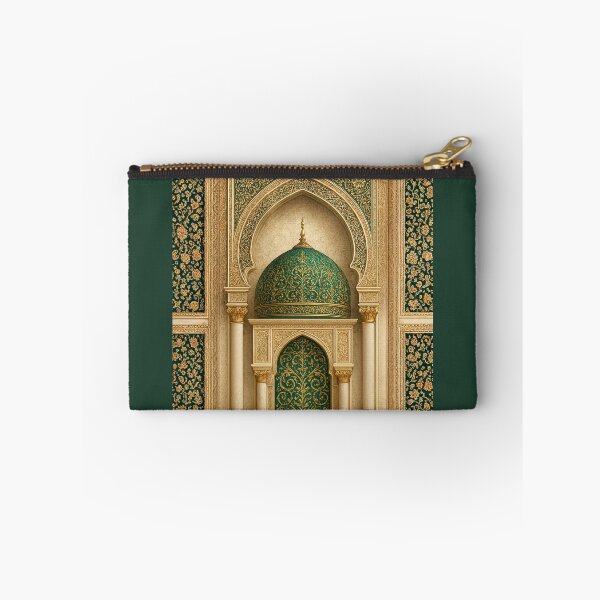 Item preview, Emerald & Gold Islamic Architecture: Elegant Moroccan Dome Illustration (V.4) designed and sold by D-Islamic.