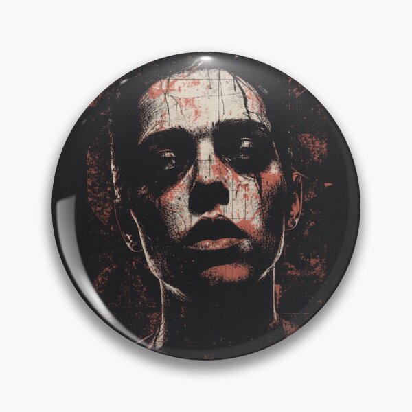 Item preview, Gritty Post Punk Portrait - Dark Industrial Gothic Streetwear designed and sold by ERODED SELF.