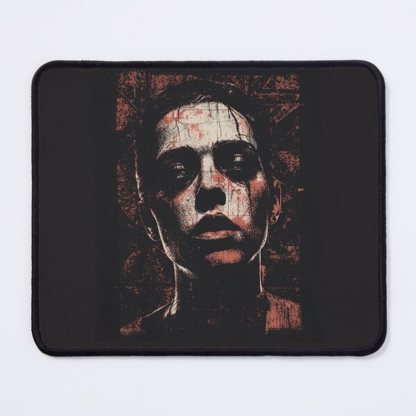 Item preview, Gritty Post Punk Portrait - Dark Industrial Gothic Streetwear designed and sold by ERODED SELF.