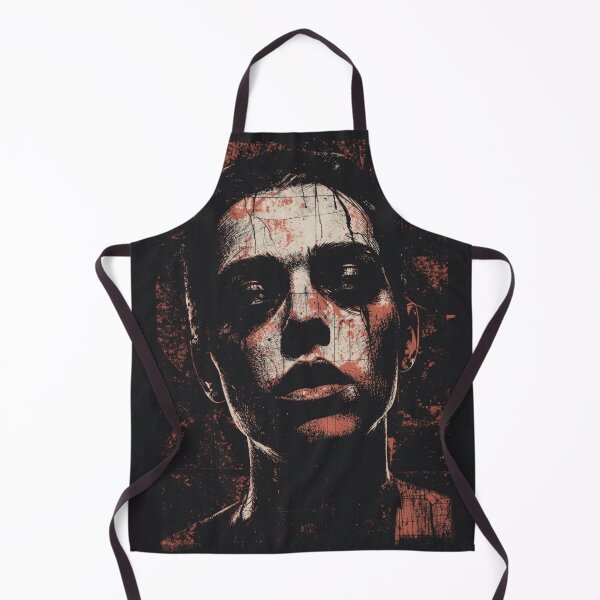 Item preview, Gritty Post Punk Portrait - Dark Industrial Gothic Streetwear designed and sold by ERODED SELF.
