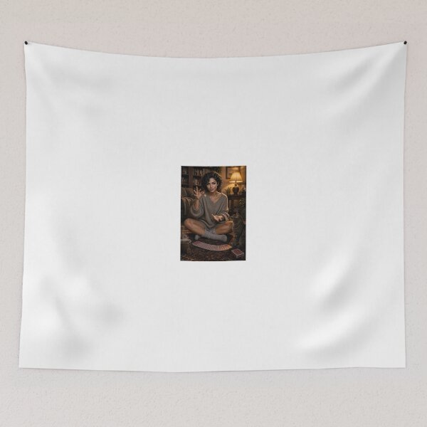 Item preview, Sarah Duvall tarot illusion in cozy room designed and sold by CathryneDelamort.