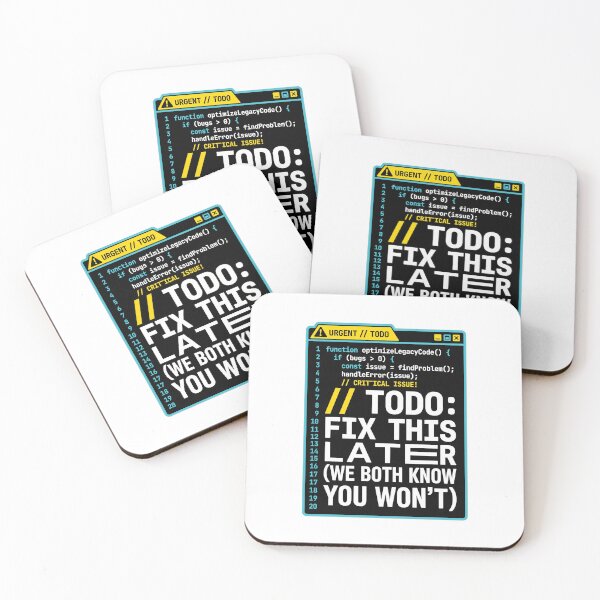 Item preview, TODO Fix This Later Funny Programmer Code Gift designed and sold by Ixnor.