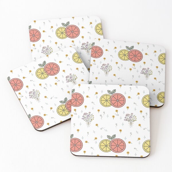Item preview, Fresh Citrus and Summer Wildflowers Pattern designed and sold by Tee-Pulse.