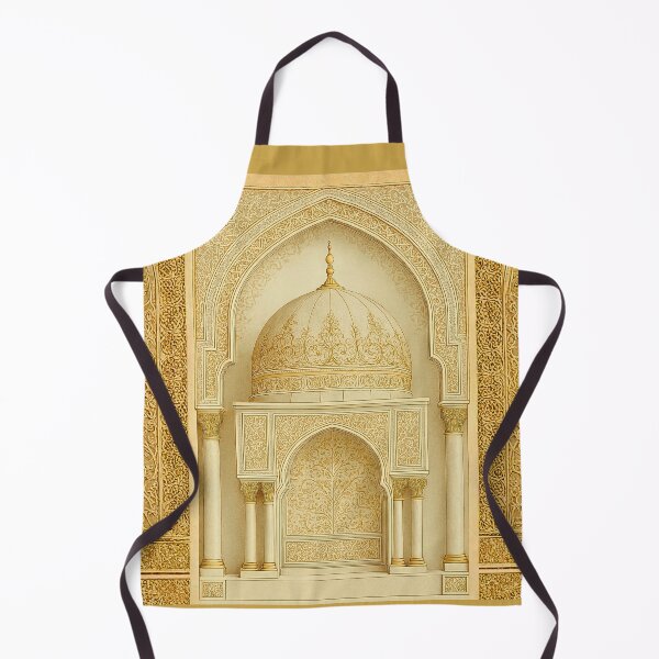 Item preview, Ornate Islamic Mihrab & Dome: Minimalist Palatial Architecture Illustration (V.1) designed and sold by D-Islamic.