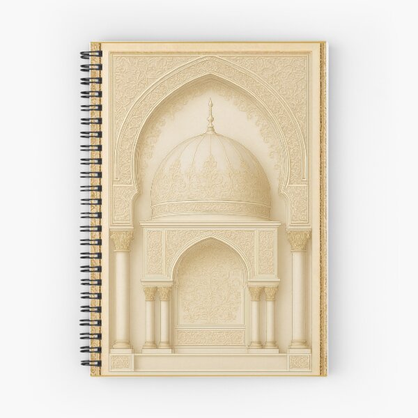 Item preview, Ornate Islamic Mihrab & Dome: Minimalist Palatial Architecture Illustration (V.2) designed and sold by D-Islamic.