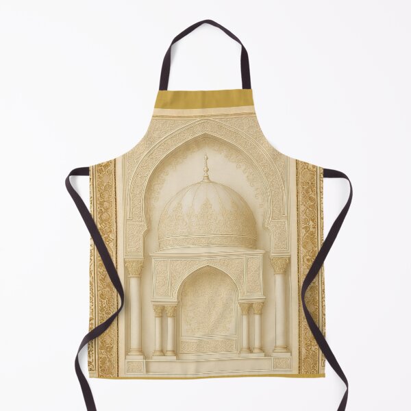 Item preview, Ornate Islamic Mihrab & Dome: Minimalist Palatial Architecture Illustration (V.2) designed and sold by D-Islamic.