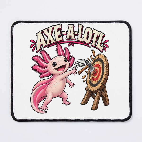 Item preview, Axe-A-Lotl Axe Throwing Design designed and sold by MudandMetal.