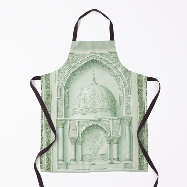 Item preview, Ornate Islamic Mihrab & Dome: Minimalist Palatial Architecture Illustration (V.4) designed and sold by D-Islamic.