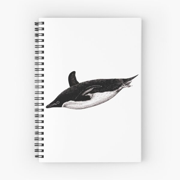 Item preview, Drawing of a swimming Adelie penguin designed and sold by LorenDowding.