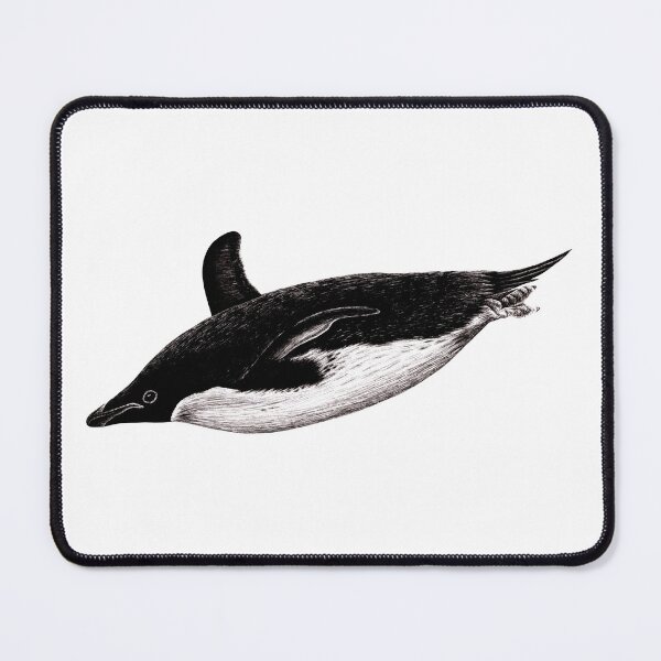 Item preview, Drawing of a swimming Adelie penguin designed and sold by LorenDowding.