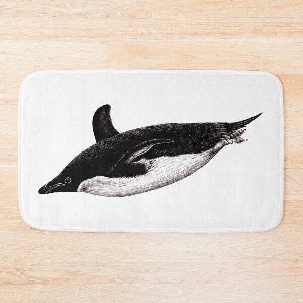 Item preview, Drawing of a swimming Adelie penguin designed and sold by LorenDowding.
