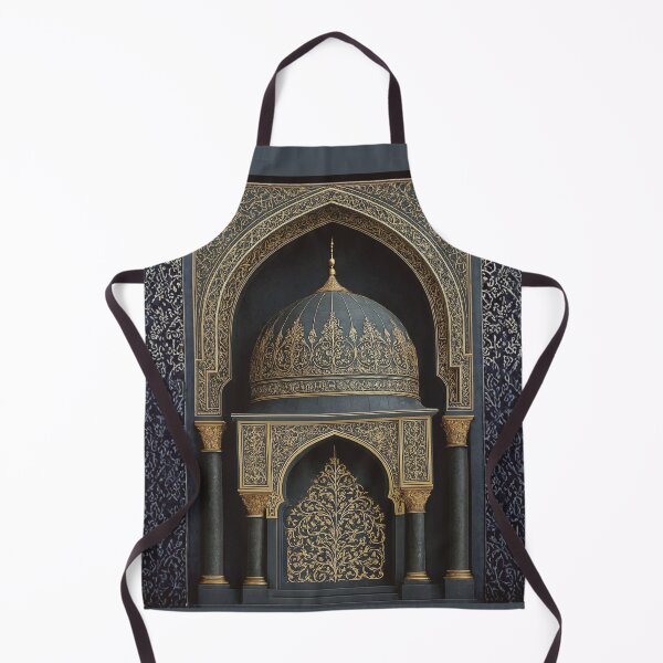 Item preview, Ornate Islamic Mihrab & Dome: Minimalist Palatial Architecture Illustration (V.5) designed and sold by D-Islamic.
