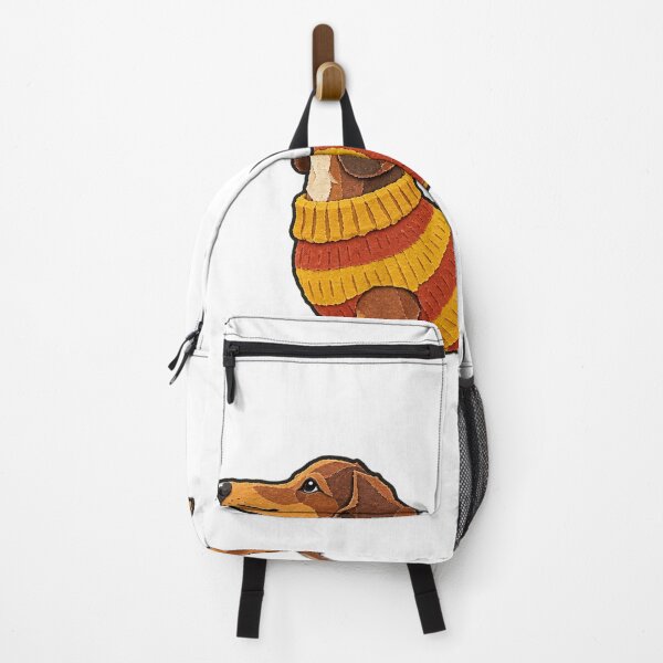 Item preview, Autumn Dachshund in a Warm Striped Jumper designed and sold by eignvalue.