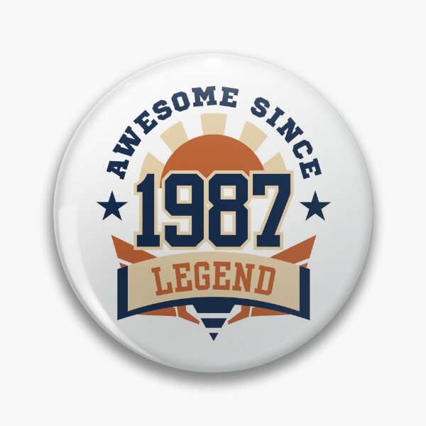 Item preview, Awesome Since 1987 Legend Retro Vintage Birthday designed and sold by HYPNK.