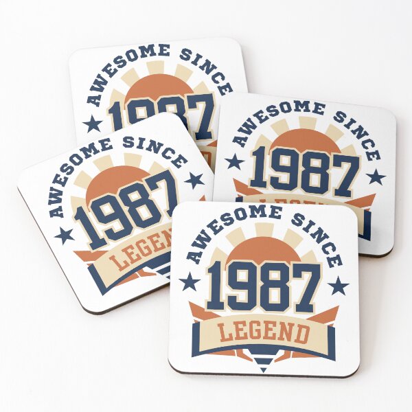 Item preview, Awesome Since 1987 Legend Retro Vintage Birthday designed and sold by HYPNK.