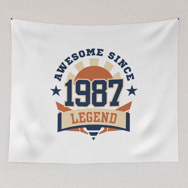 Item preview, Awesome Since 1987 Legend Retro Vintage Birthday designed and sold by HYPNK.