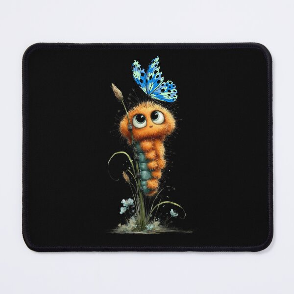 Item preview, Cute Furry Caterpillar with Butterfly designed and sold by Szpaku desart .