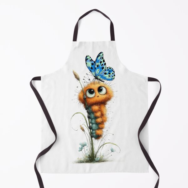 Item preview, Cute Furry Caterpillar with Butterfly designed and sold by Szpaku desart .
