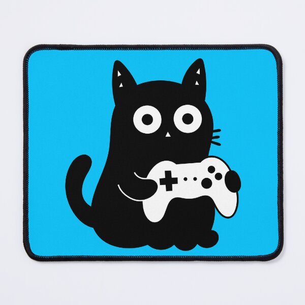 Item preview, Funny Gamer Cat Playing Video Games – Cute Gaming Cat designed and sold by DibujandoPorfa.
