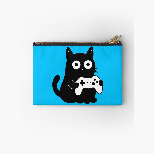 Item preview, Funny Gamer Cat Playing Video Games – Cute Gaming Cat designed and sold by DibujandoPorfa.