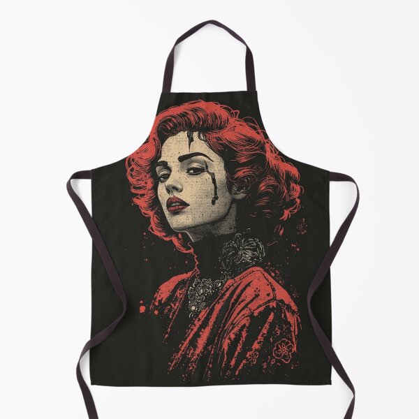 Item preview, Vintage Dark Romance - Gothic Noir Red Hair Portrait designed and sold by ERODED SELF.