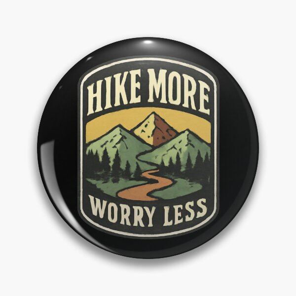 Item preview, Hike More Worry Less, Hiking and mountains shirt for Hiking Lover designed and sold by MalwasBasket.