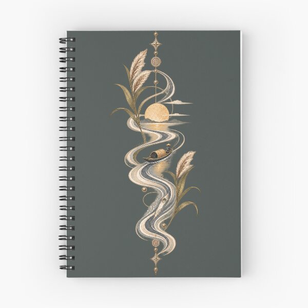 Item preview, Boat Sun River Landscape Art designed and sold by StoneOak.