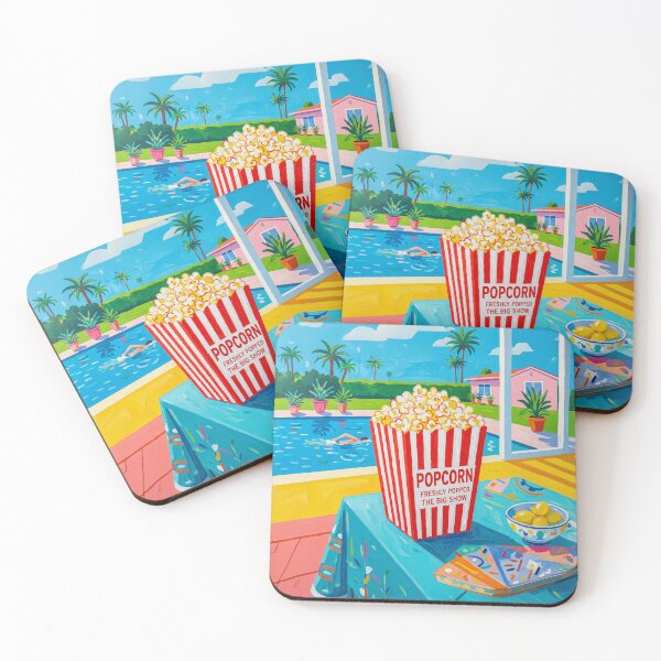 Item preview, Box Of Movie Popcorn Pop Art designed and sold by Home Decor Art.